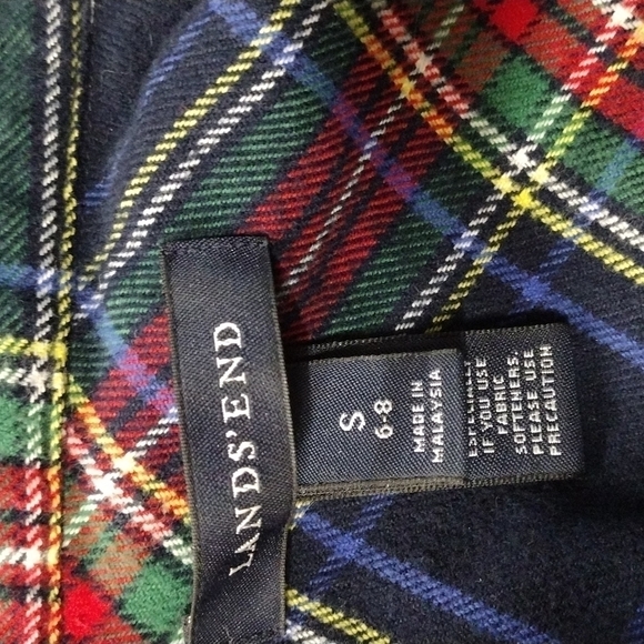 Land's End Women's Plaid Flannel Shirt Size Small - Picture 5 of 5